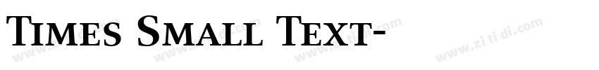 Times Small Text字体转换